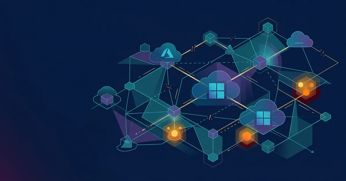 Azure portal showing flagged misconfigurations and security alerts in the cloud console