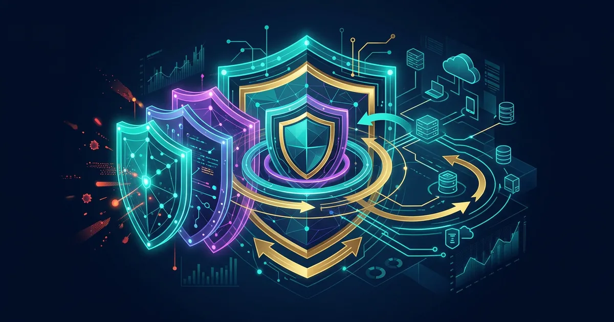 Cycle diagram showing the four phases of cyber resilience: prevent, detect, respond, recover